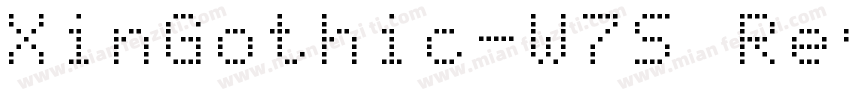 XinGothic-W7S Regula字体转换